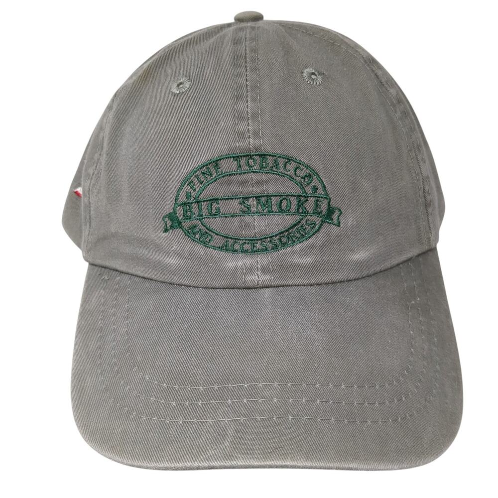 Big Smoke Fine Tobacco Slideback Hat Solid Green One Size Fahrenheit